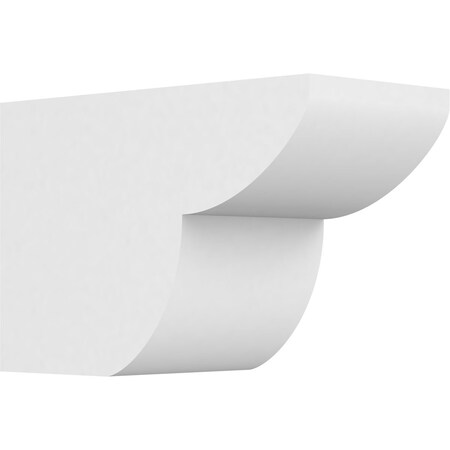 Ekena Millwork Standard Crestline Architectural Grade PVC Rafter Tail, 6"W x 8"H X 12"L RFTP06X08X12CRE